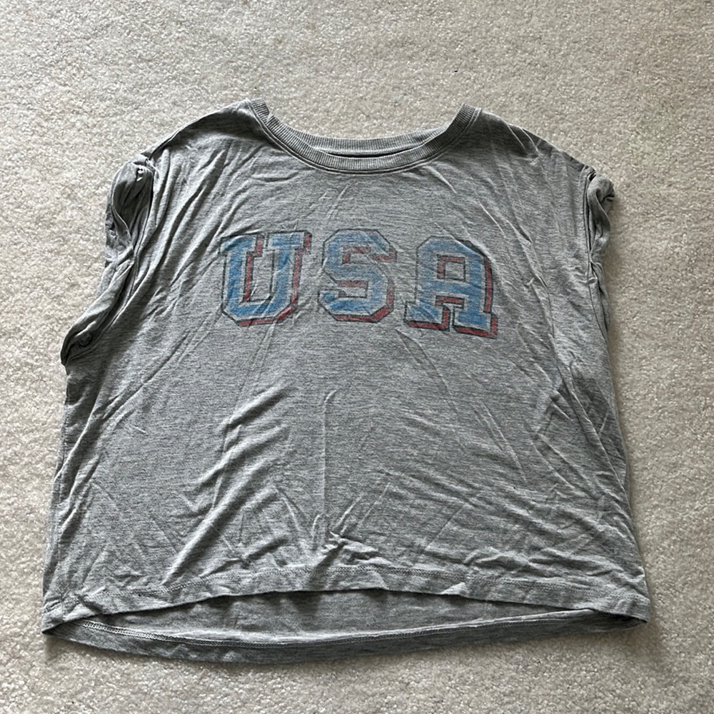 American Eagle ISA Muscle T crop top